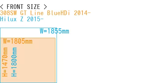 #308SW GT Line BlueHDi 2014- + Hilux Z 2015-